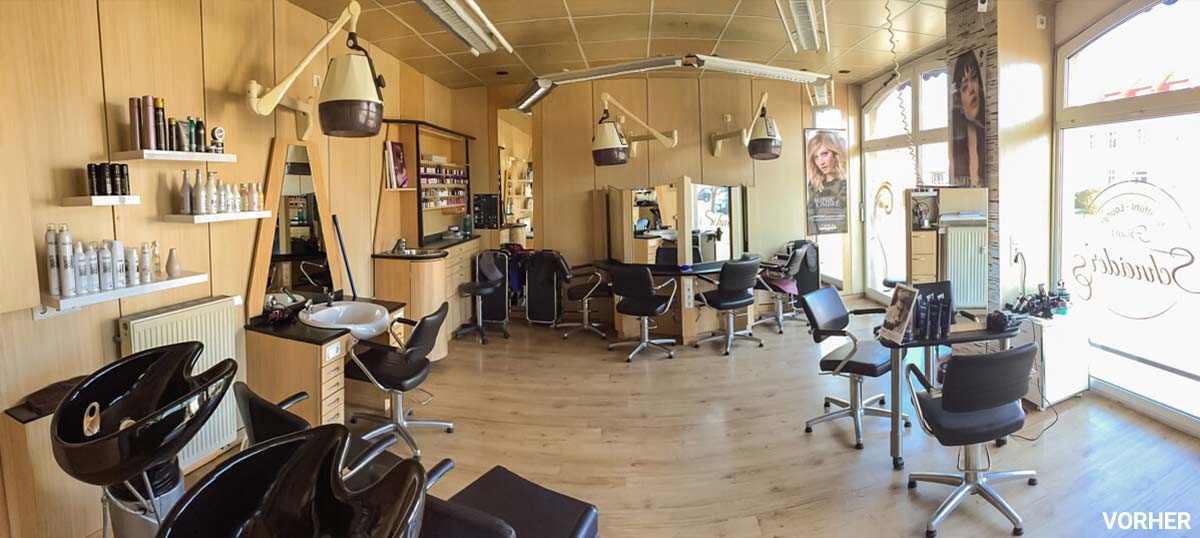 Friseur Schneider nach der Sanierung von Wärmetechnik-Zimmermann